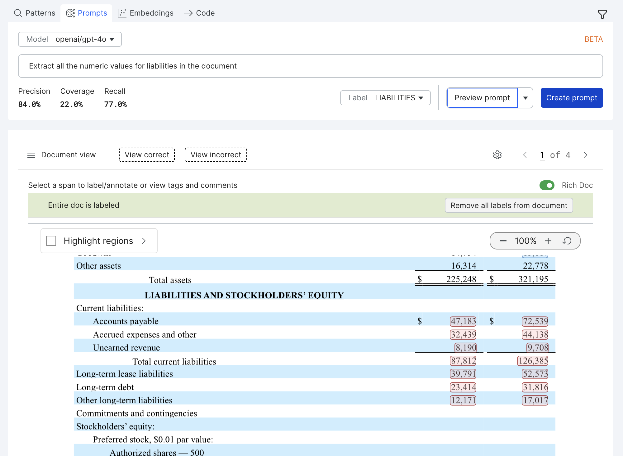 Results Preview Example