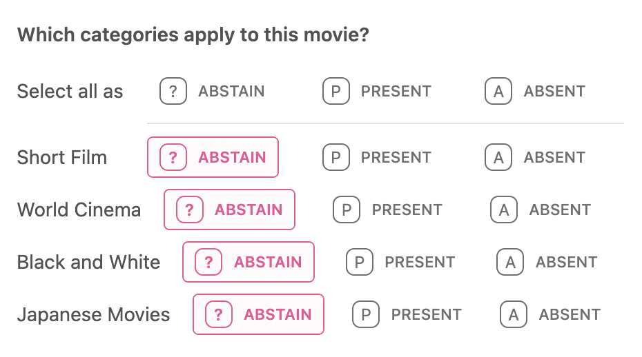 Annotate multi label question
