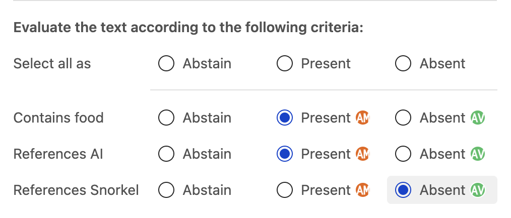 Review multi label question