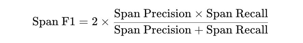 Span F1 formula