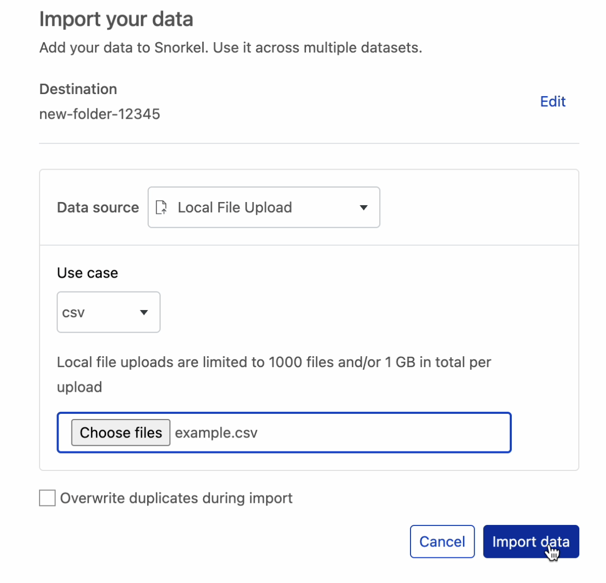 data storage step 5